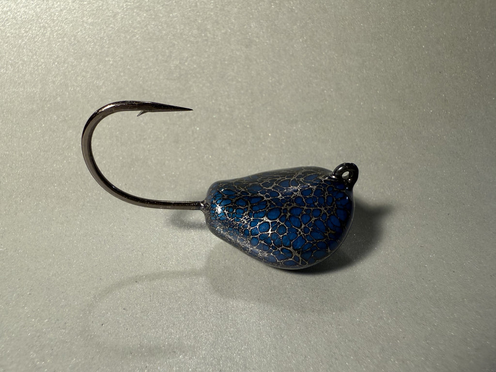 Crab Jig - Midnight Tide Web (Super Glow Blue)