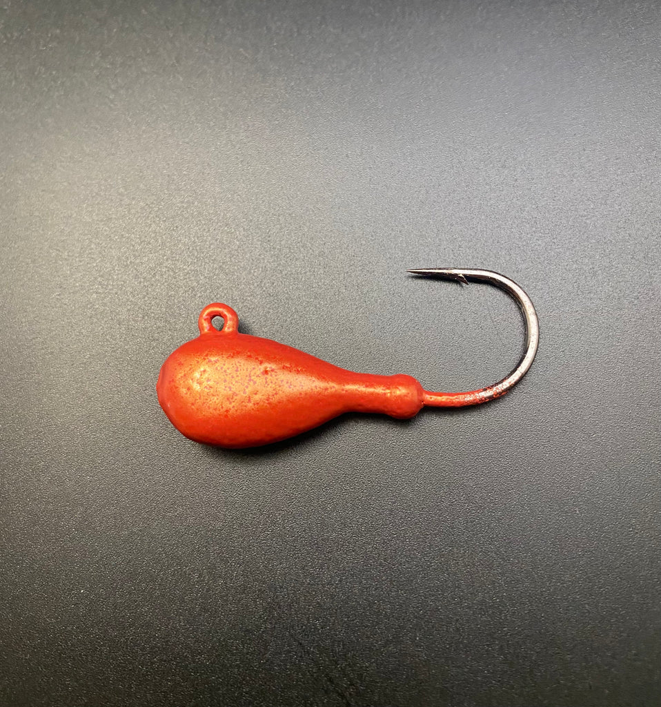 Flat head jig - red gold